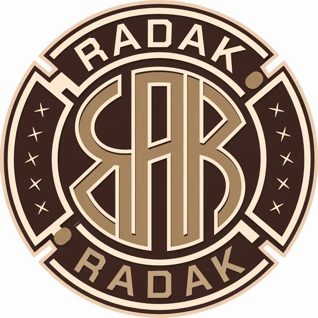 LOGO Design for Radak Alphabet Symbol in Entertainment Industry