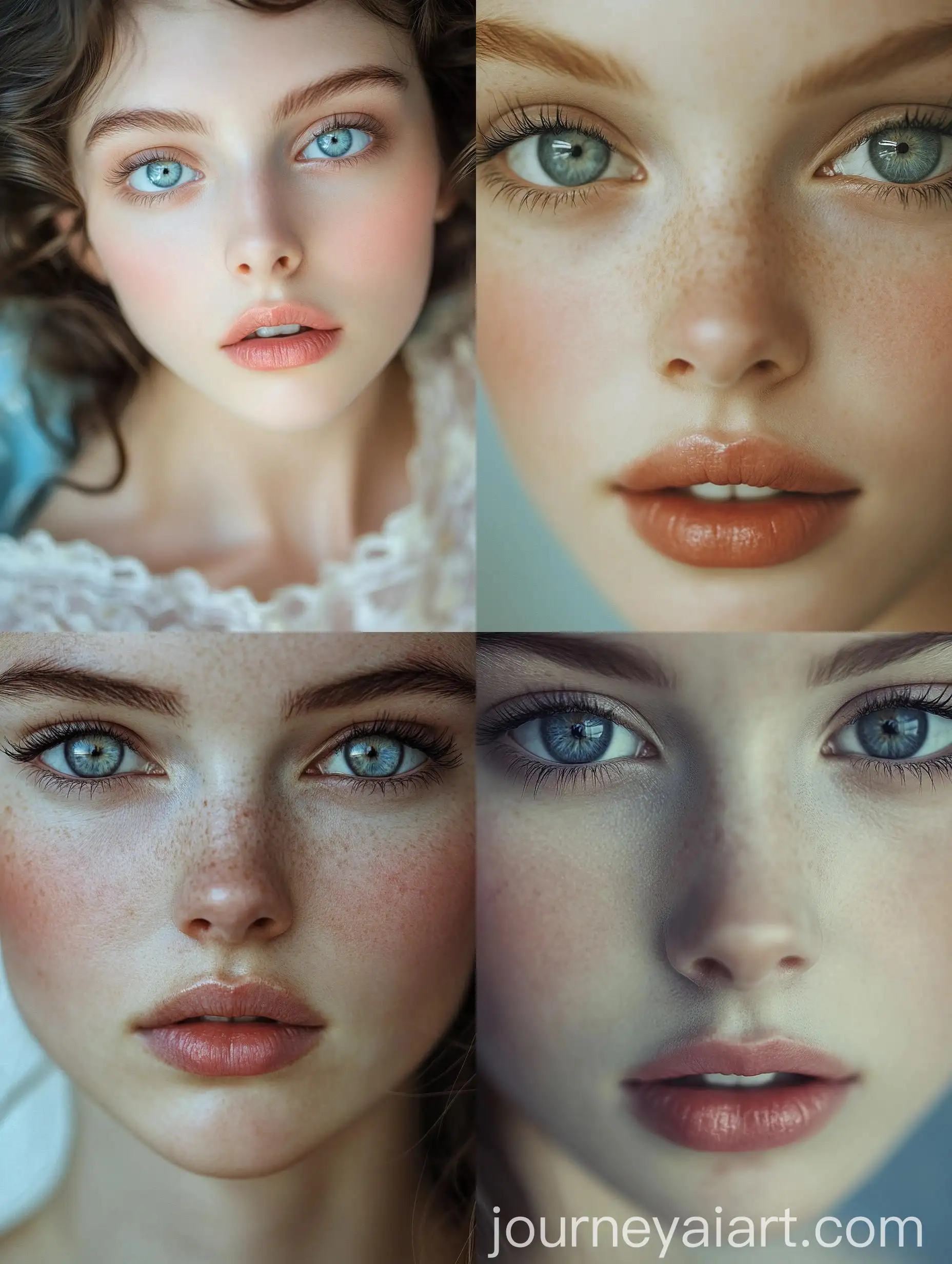 Elegant-Young-Woman-with-Gray-Blue-Eyes-and-Perfect-Skin-1935-Color-Photography