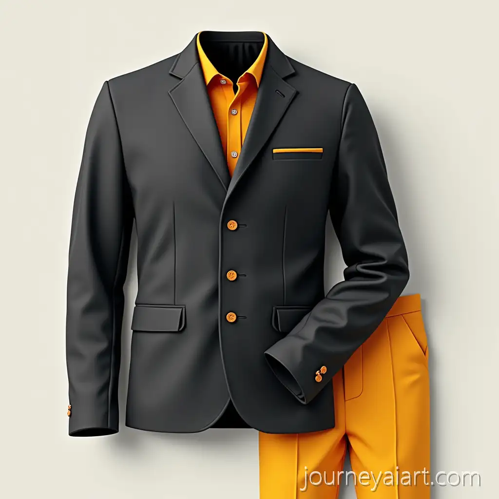 Modern-Black-and-Gray-Office-Uniform-with-Yellow-and-Orange-Accents