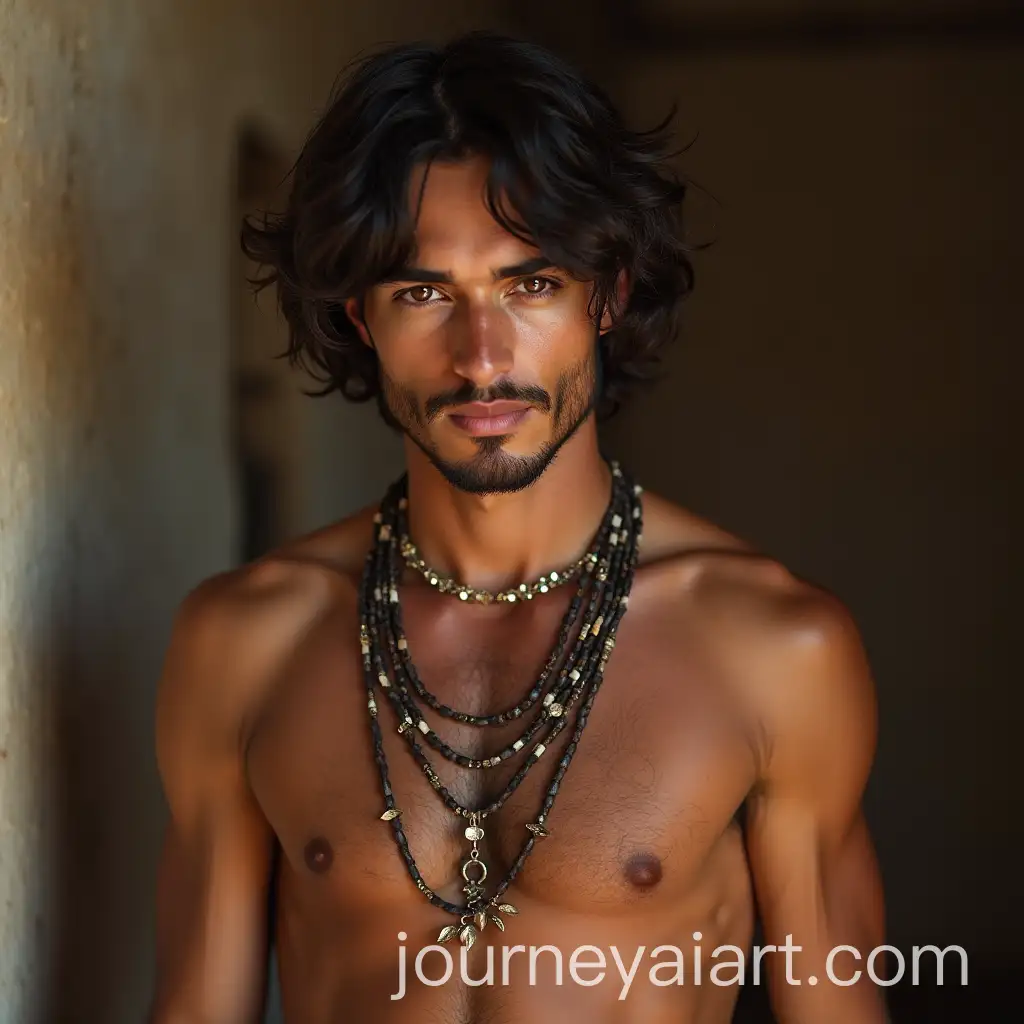 Handsome-Shirtless-Gypsy-Man-with-Brown-Eyes