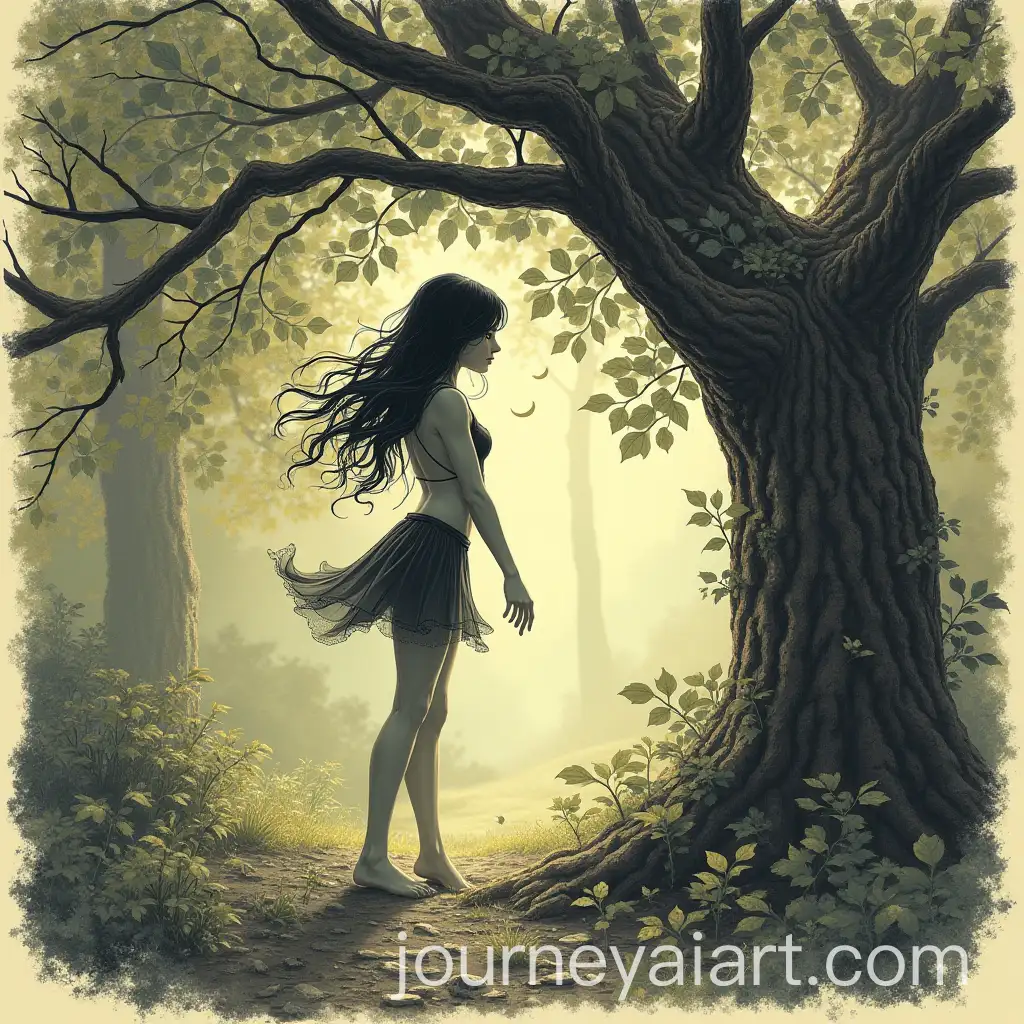 Vengeful-Nymph-Awakening-in-Forest-to-Seek-Revenge-for-Fallen-Oaks