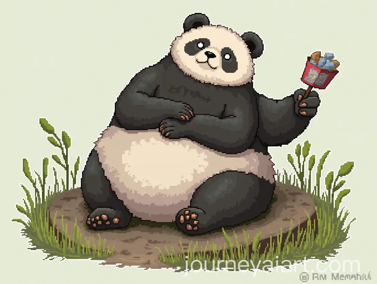 Plump-Giant-Panda-in-a-Tranquil-Forest-Setting