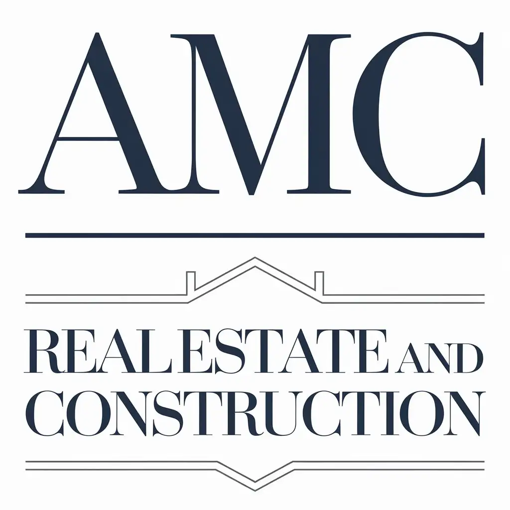 Modern-Typography-Design-for-AMC-Real-Estate-and-Construction-with-Strong-and-Professional-Appeal