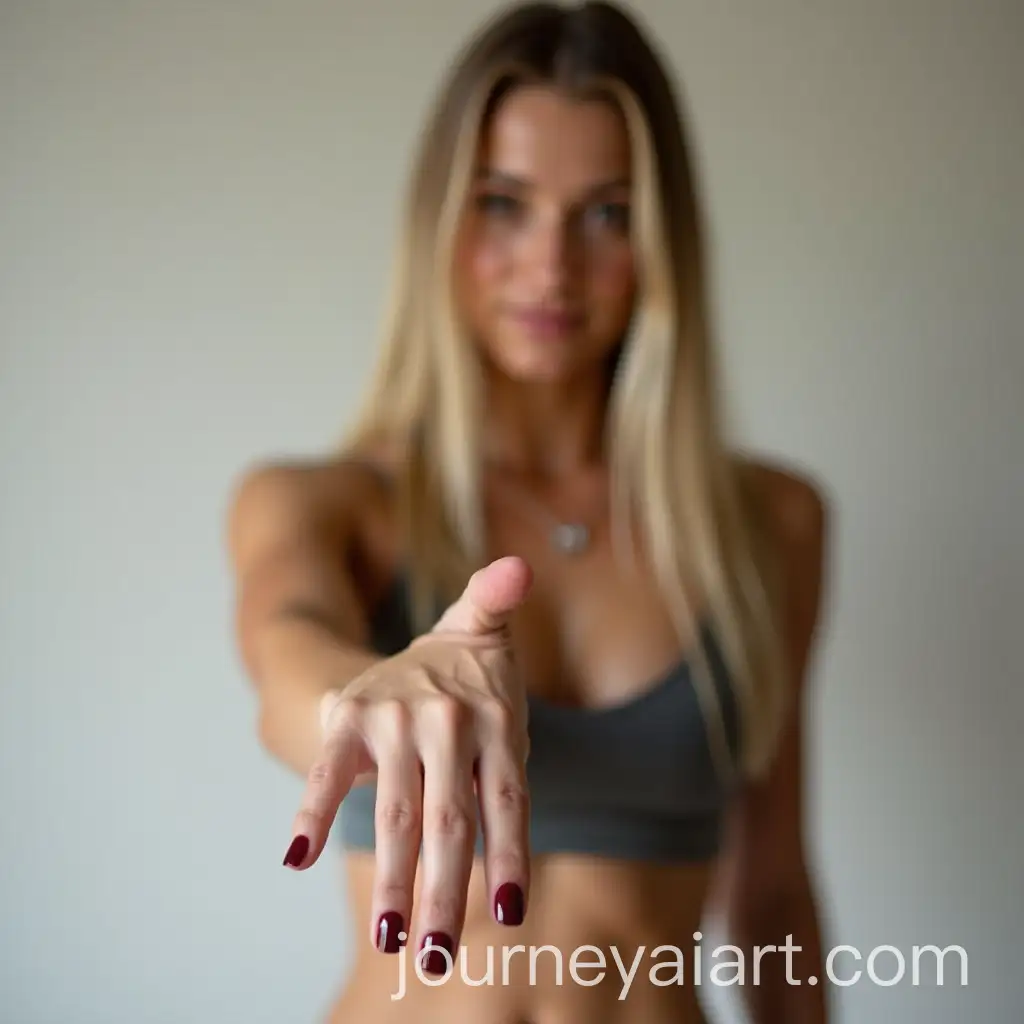 Young-Athletic-Woman-with-Blonde-Hair-and-Unique-Hand-Appearance