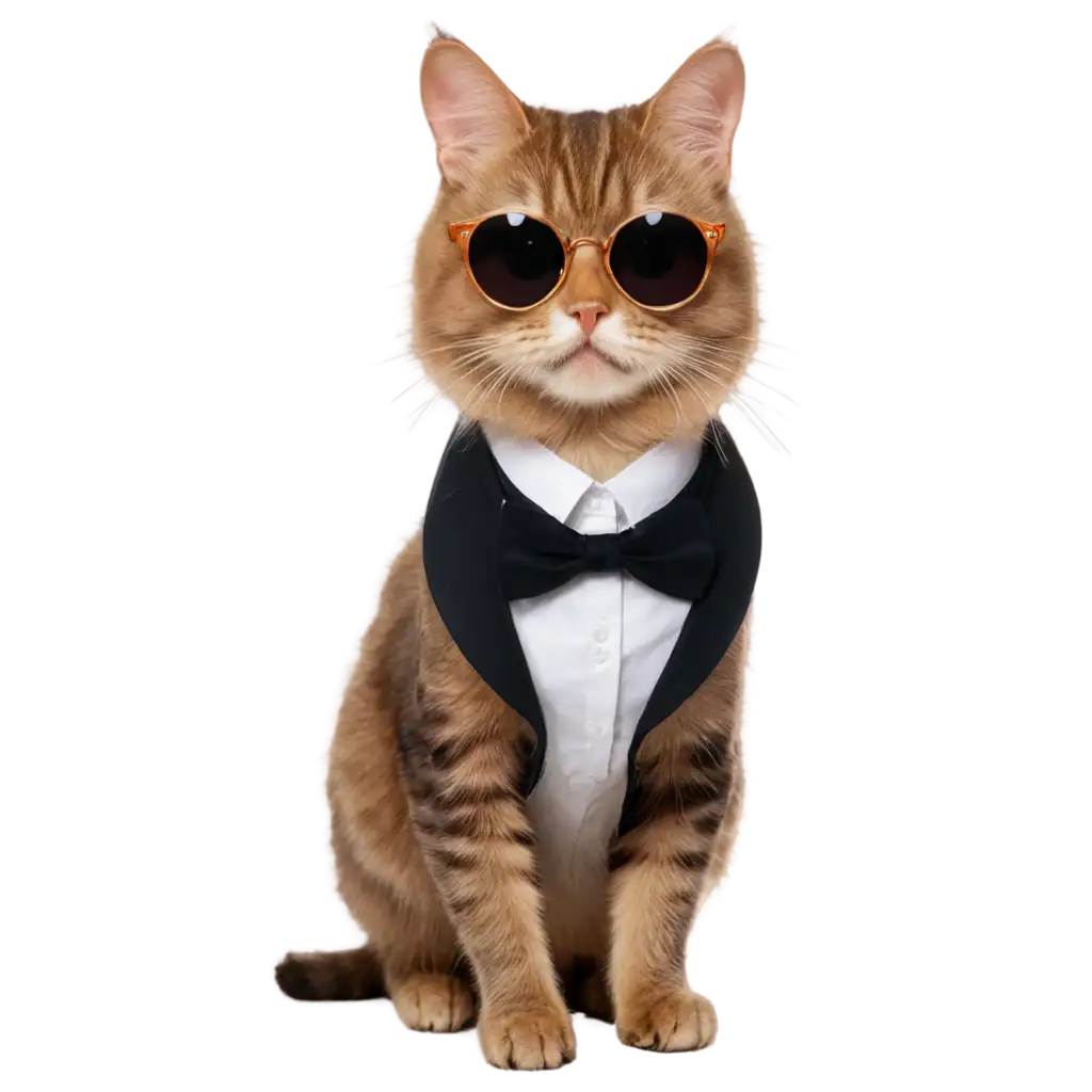 Successful-Cat-in-Human-Form-PNG-Image-with-Round-Sunglasses-and-Formal-Wear