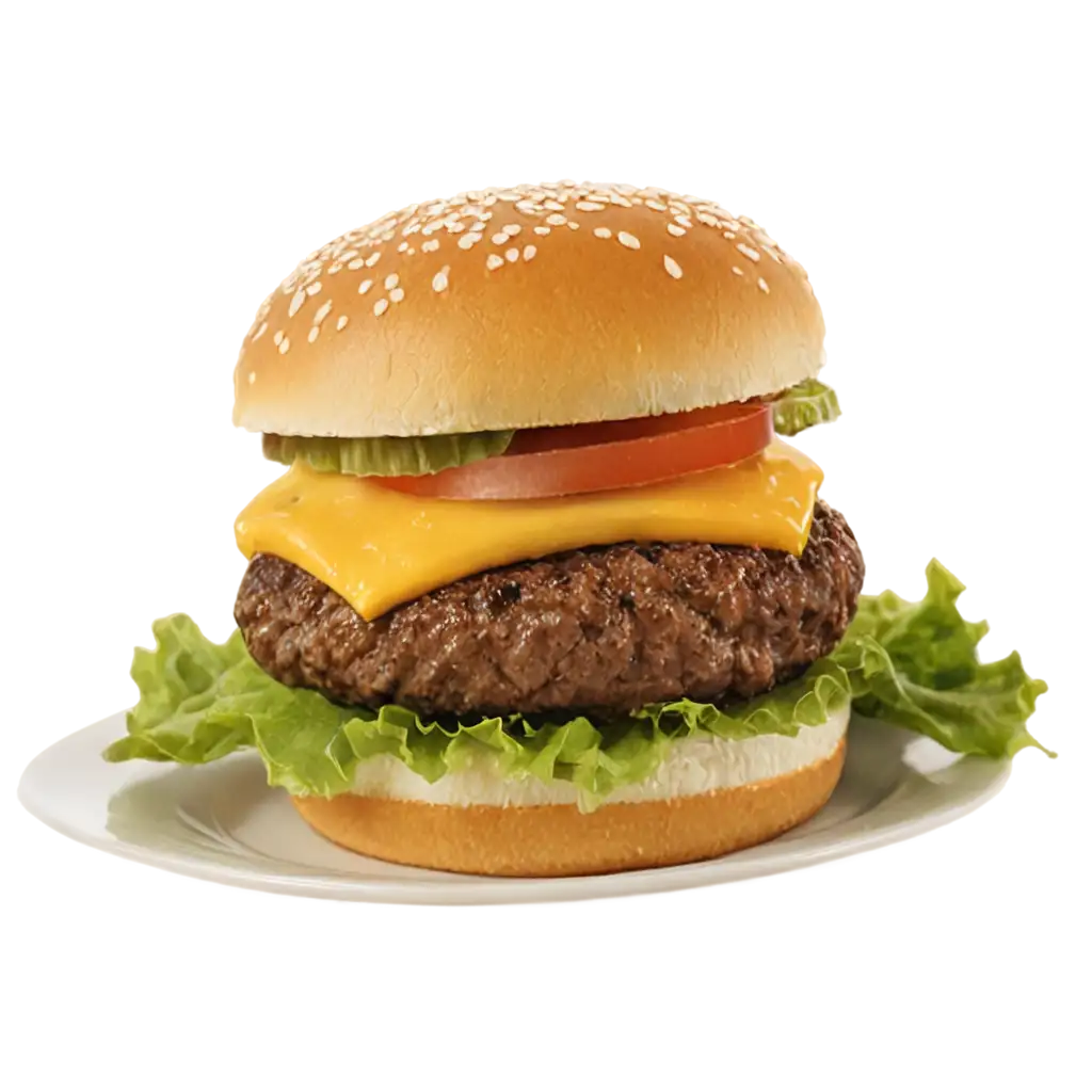 Delicious-Cheese-Burger-PNG-HighQuality-Image-for-Your-Culinary-Creations