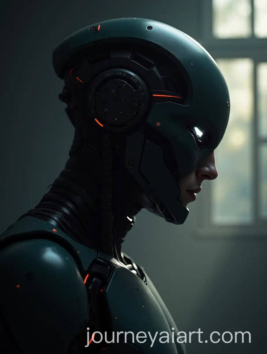 Dramatic-Portrait-of-a-Male-Android-with-Strong-Shadows