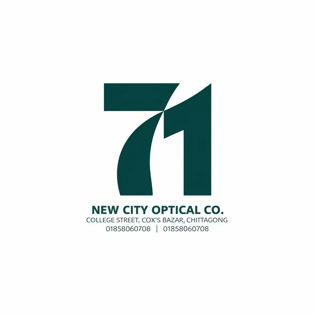 LOGO Design for New City Optical Co Vector with Text and Symbol for Medical Dental Industry