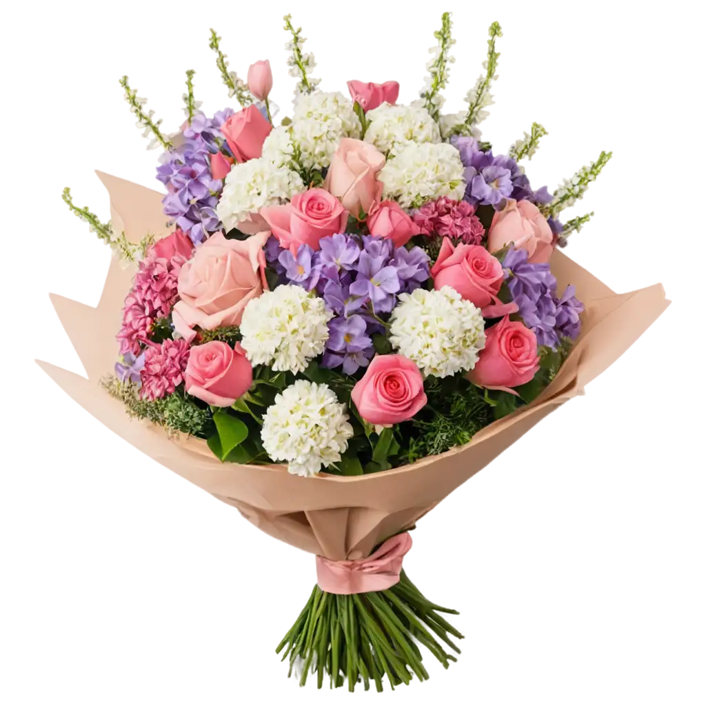 Stunning-Bouquet-of-Magnificent-Beautiful-Flowers-PNG-for-Vibrant-Visuals-and-Clear-Transparency