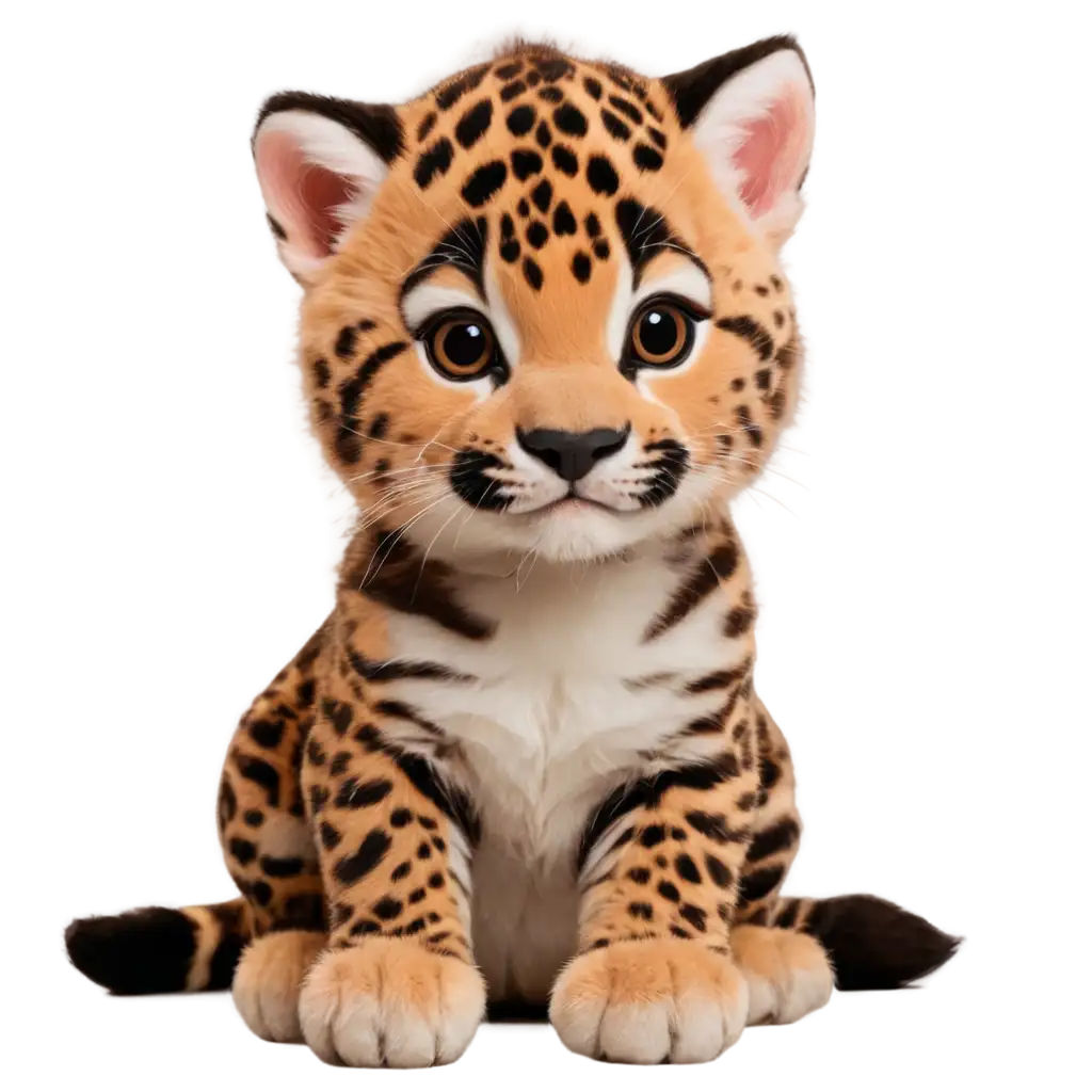 Cute-Plush-Young-Jaguar-Kitten-PNG-High-Quality-Image-for-Your-Creative-Projects