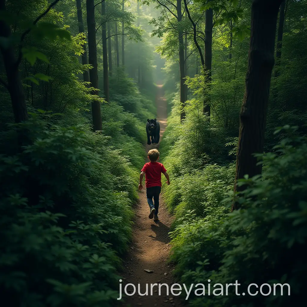 Aerial-ViewAI-Image-Prompt-Expansion-of-a-Dense-Green-Forest-with-a-Boy-and-Panther-in-a-Dramatic-Chase