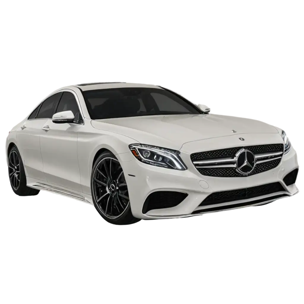 HighQuality-PNG-Image-of-a-White-Mercedes-Car-AI-Art-Prompt