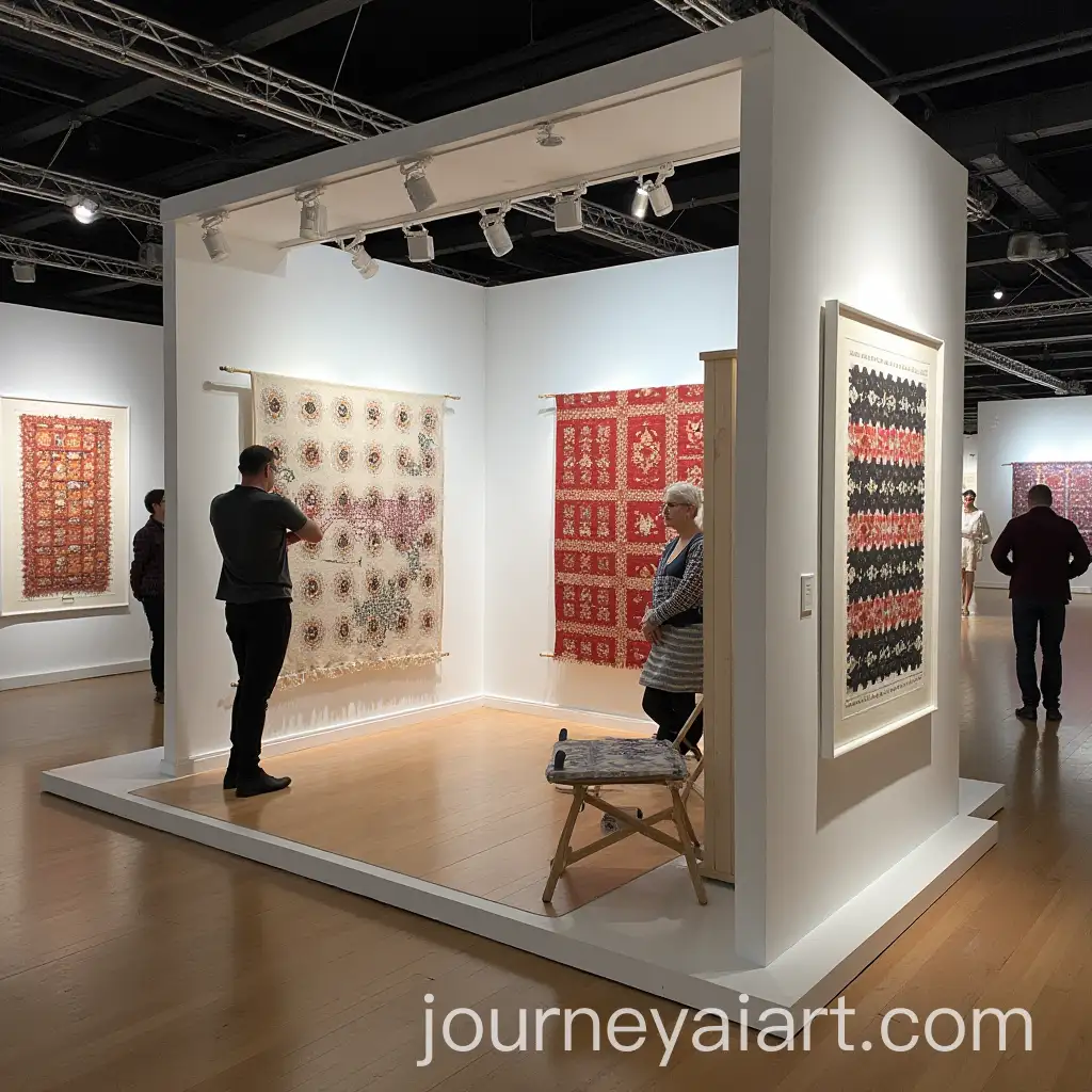 Fabric-Exhibition-Display-with-Vibrant-Textiles-and-Modern-Design
