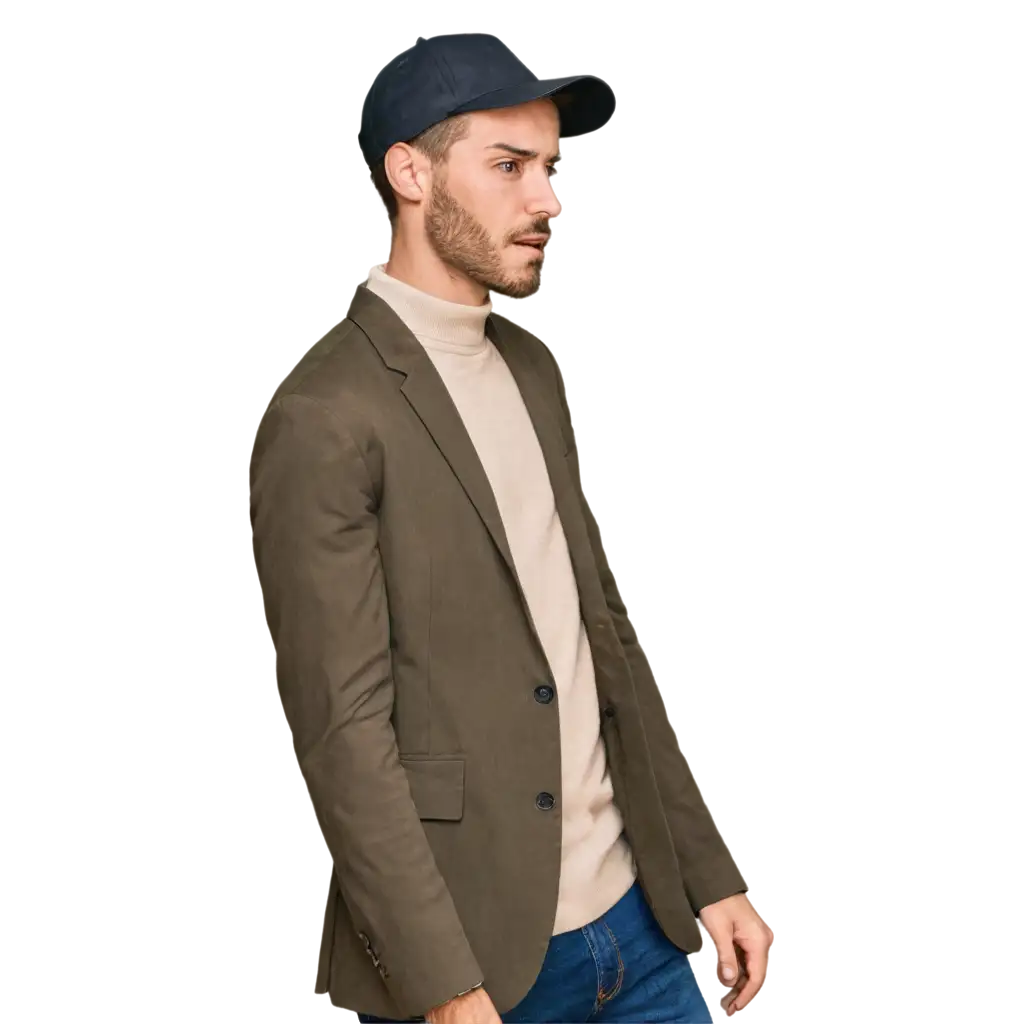 generate a fashion collection for all men and in formal and the collection of caps men