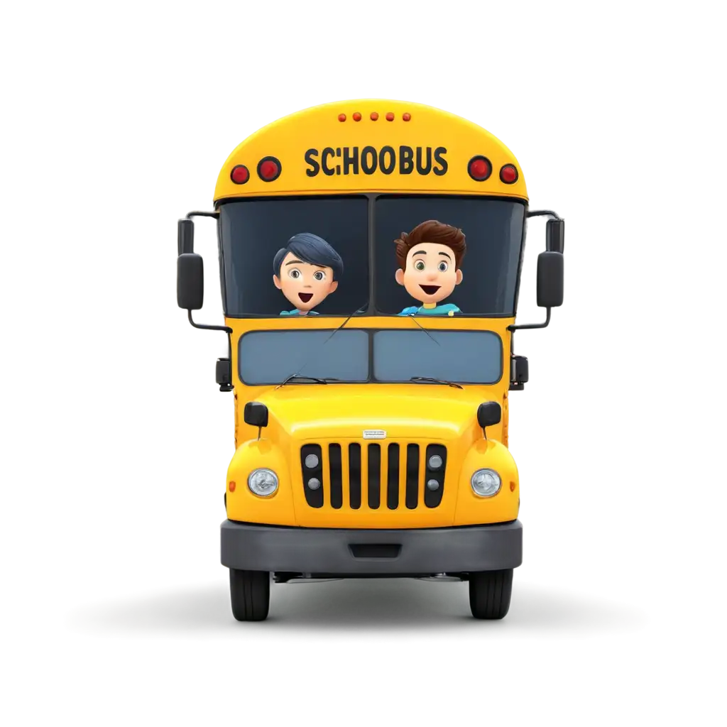 Cartoon-School-Bus-Front-View-PNG-for-Creative-Projects