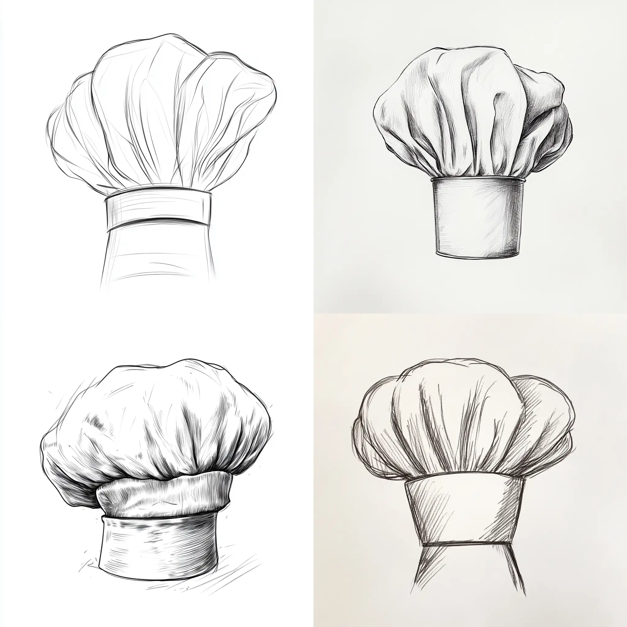 Minimalist-Chefs-Hat-Drawing-on-White-Background