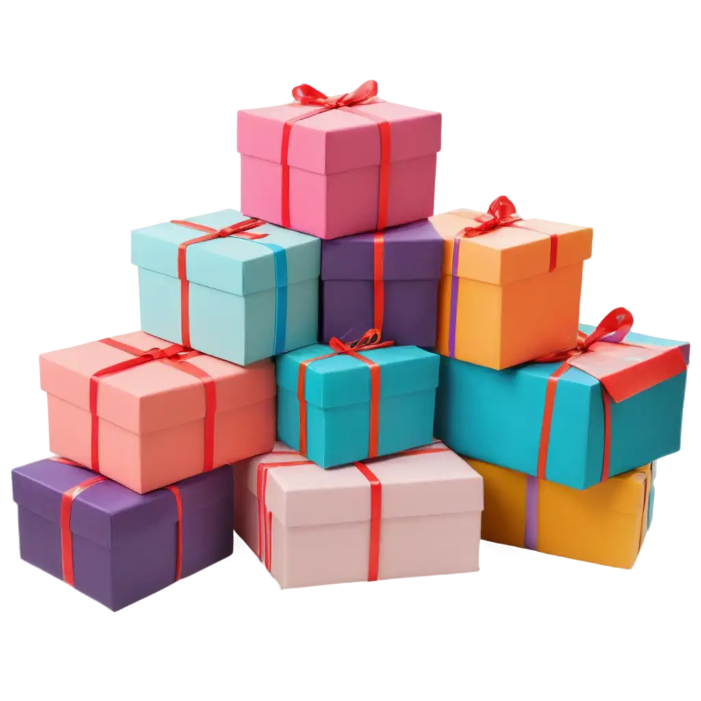 Colorful-Gift-Boxes-Piled-Up-Vibrant-PNG-Image-Creation