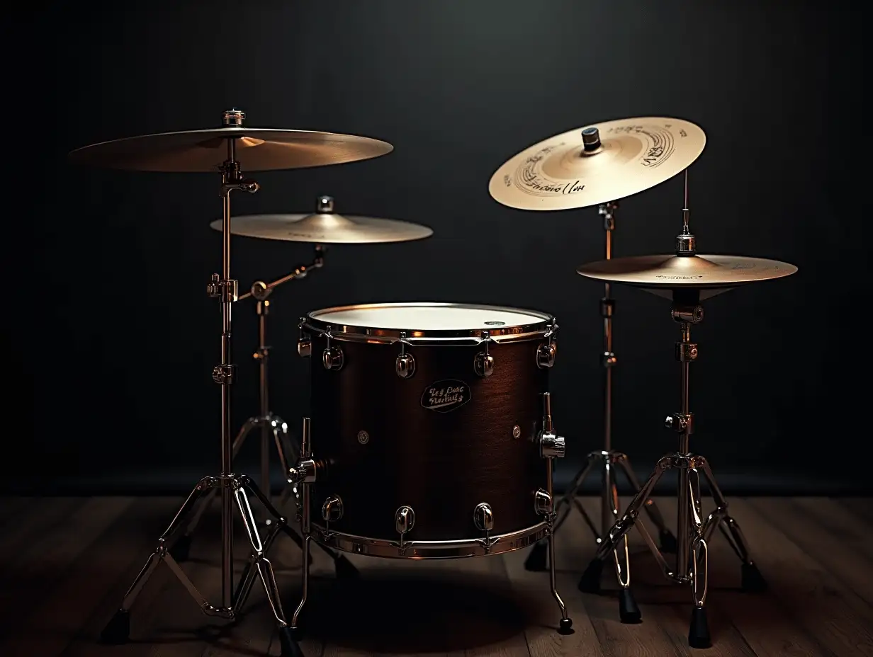 Create for me a black music drum