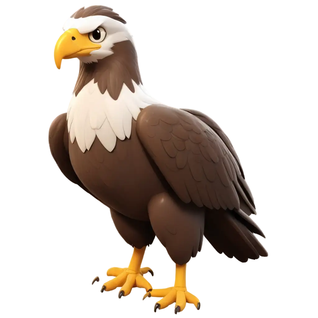 3D-Eagle-Cartoon-PNG-Vibrant-and-Detailed-Illustration-for-Digital-and-Print-Media