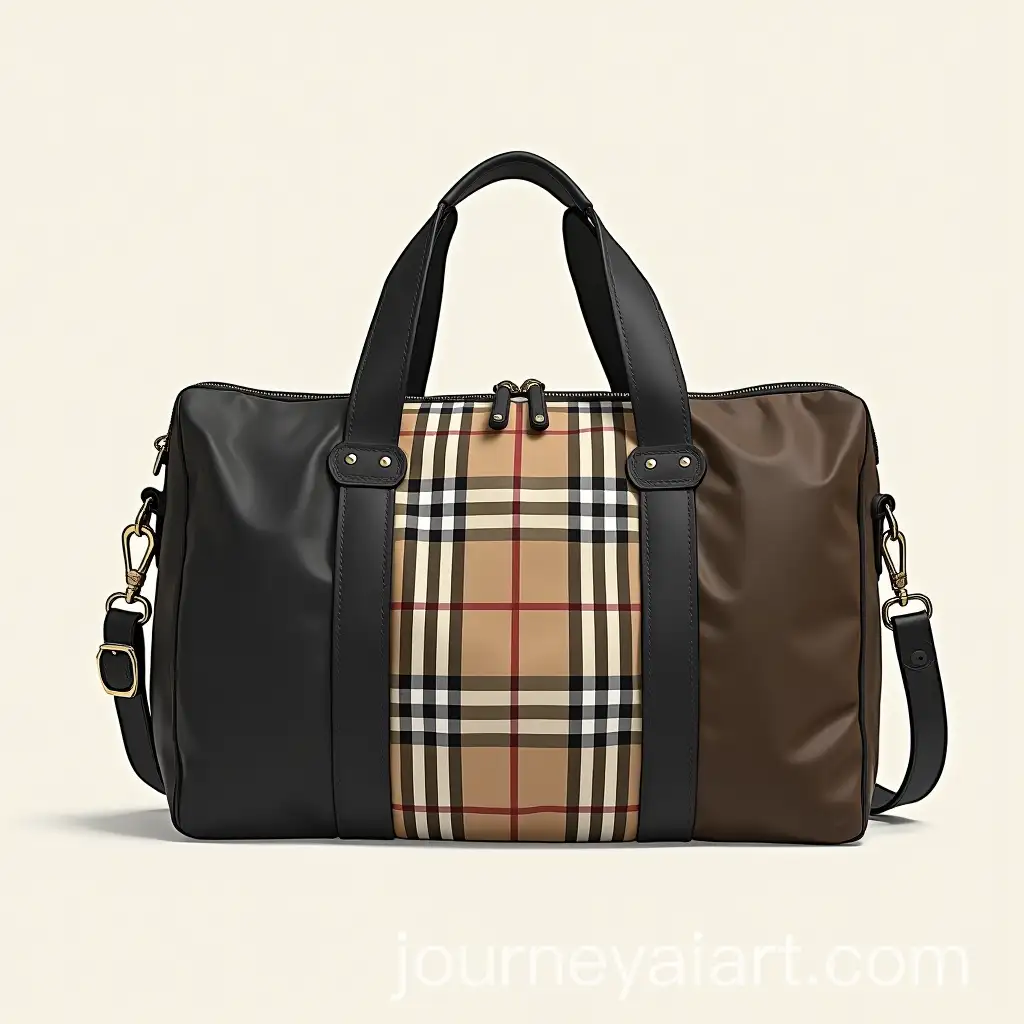 Elegant-Burberry-Duffle-Bag-Design-with-MultiFabric-Composition