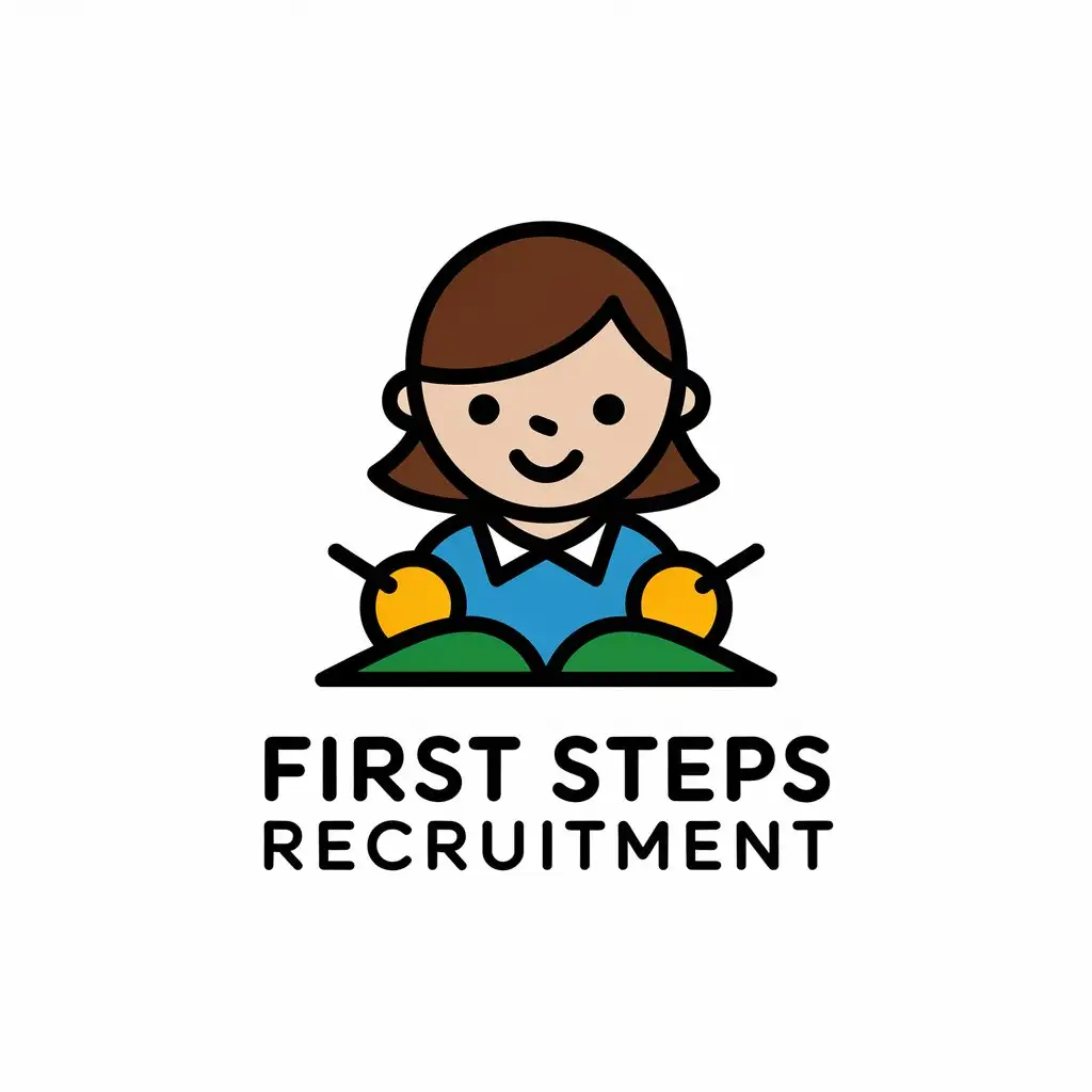 LOGO Design for First Steps Recruitment Early Years Specialists with Education Industry Theme