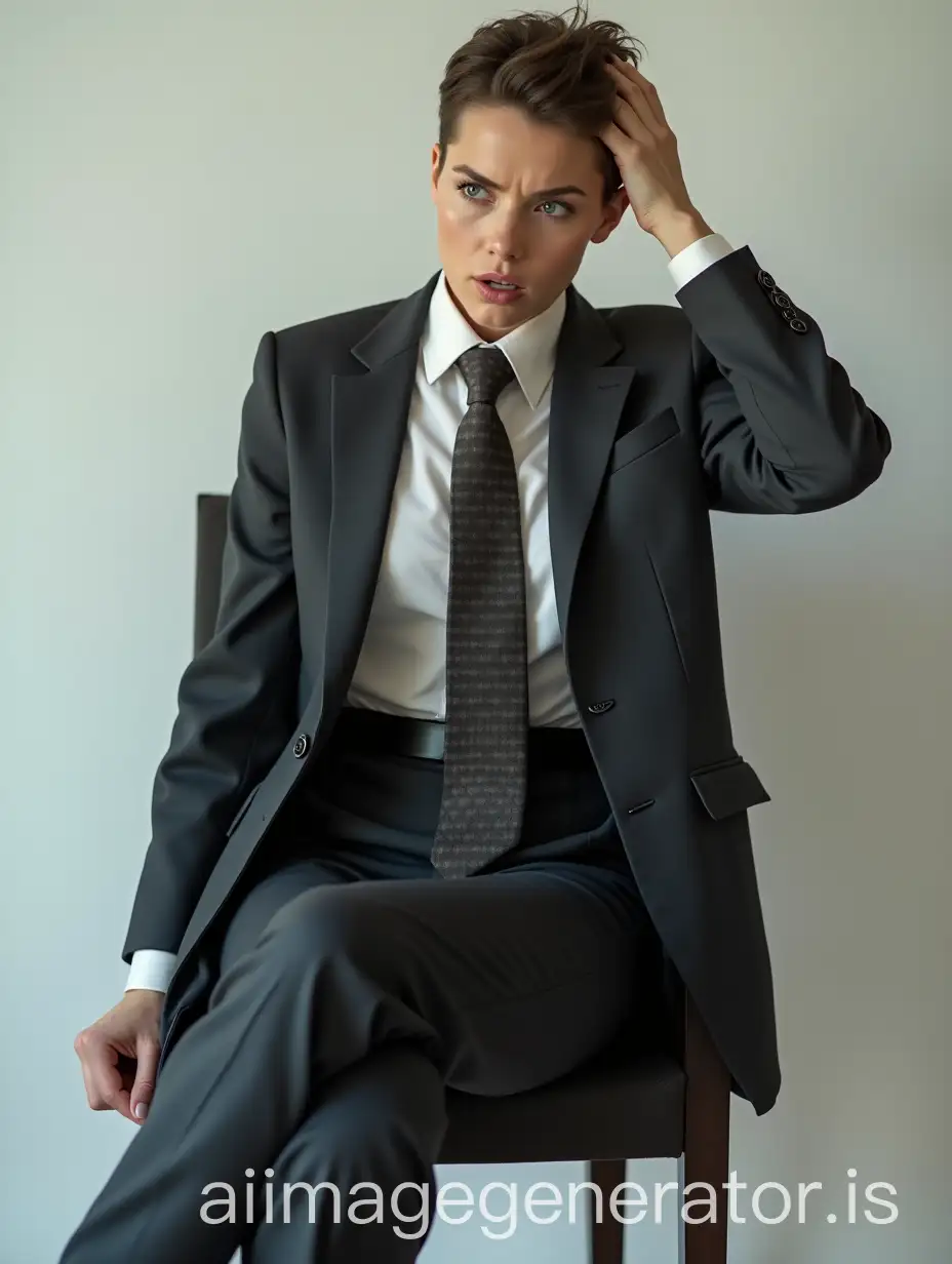 Shocked-Russian-Female-Actress-in-Oversized-Business-Suit-and-Oxford-Shoes