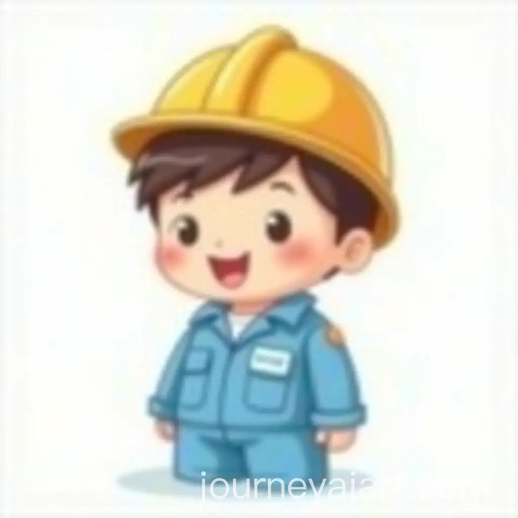 Cartoon-Little-Boy-in-Engineer-Suit-and-Safety-Helmet-with-AskMeGC-Logo