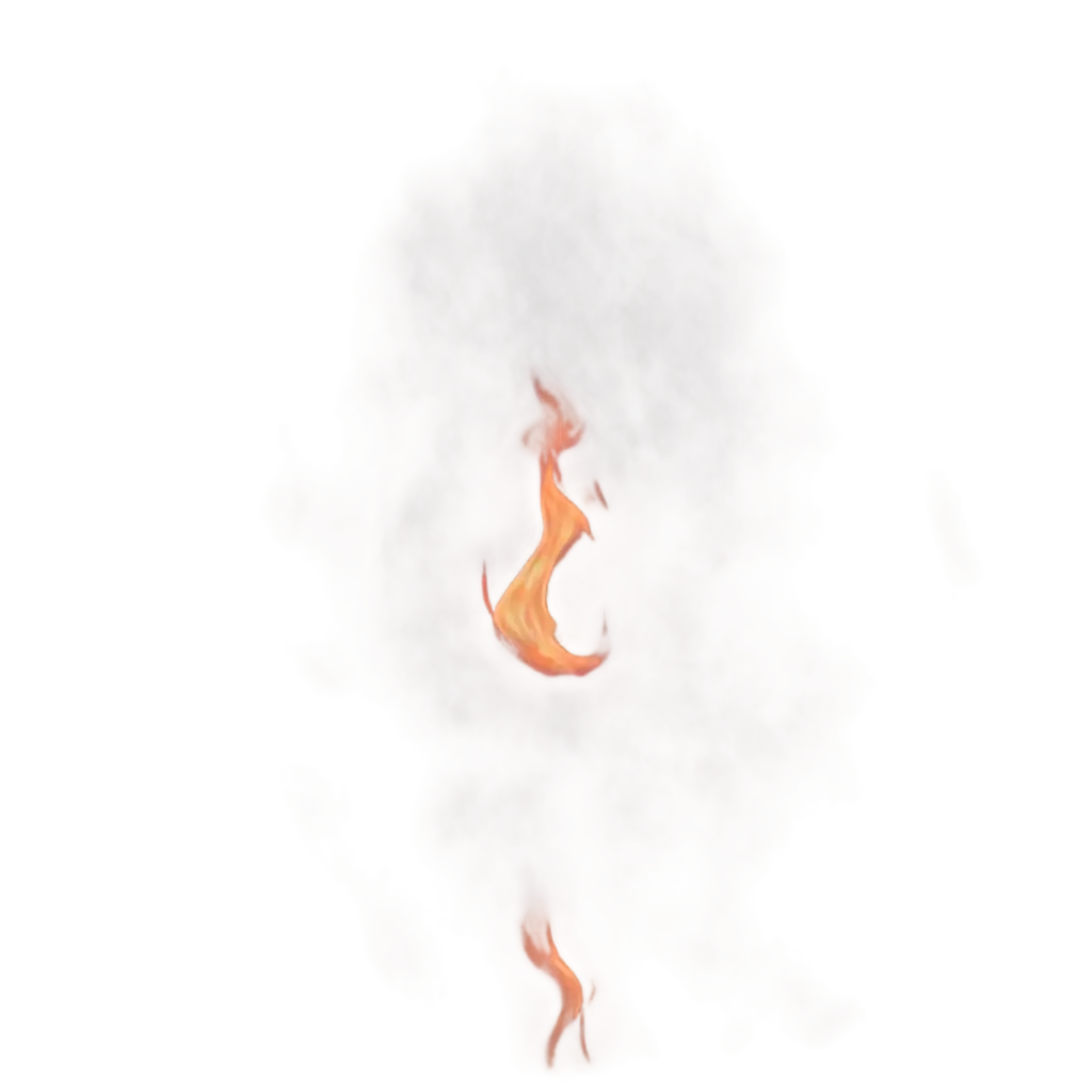 Effect fire with smoke