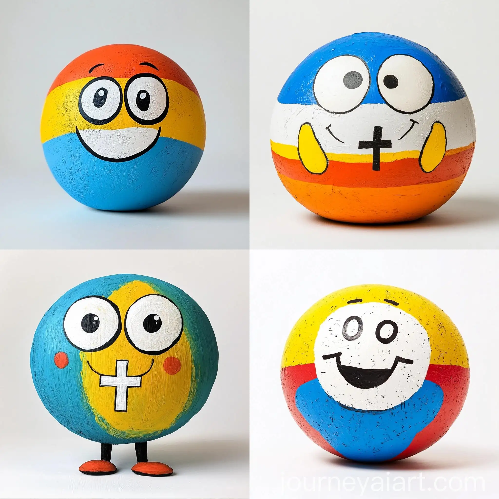 Whimsical-Round-Character-Holding-Christian-Cross-Drawing