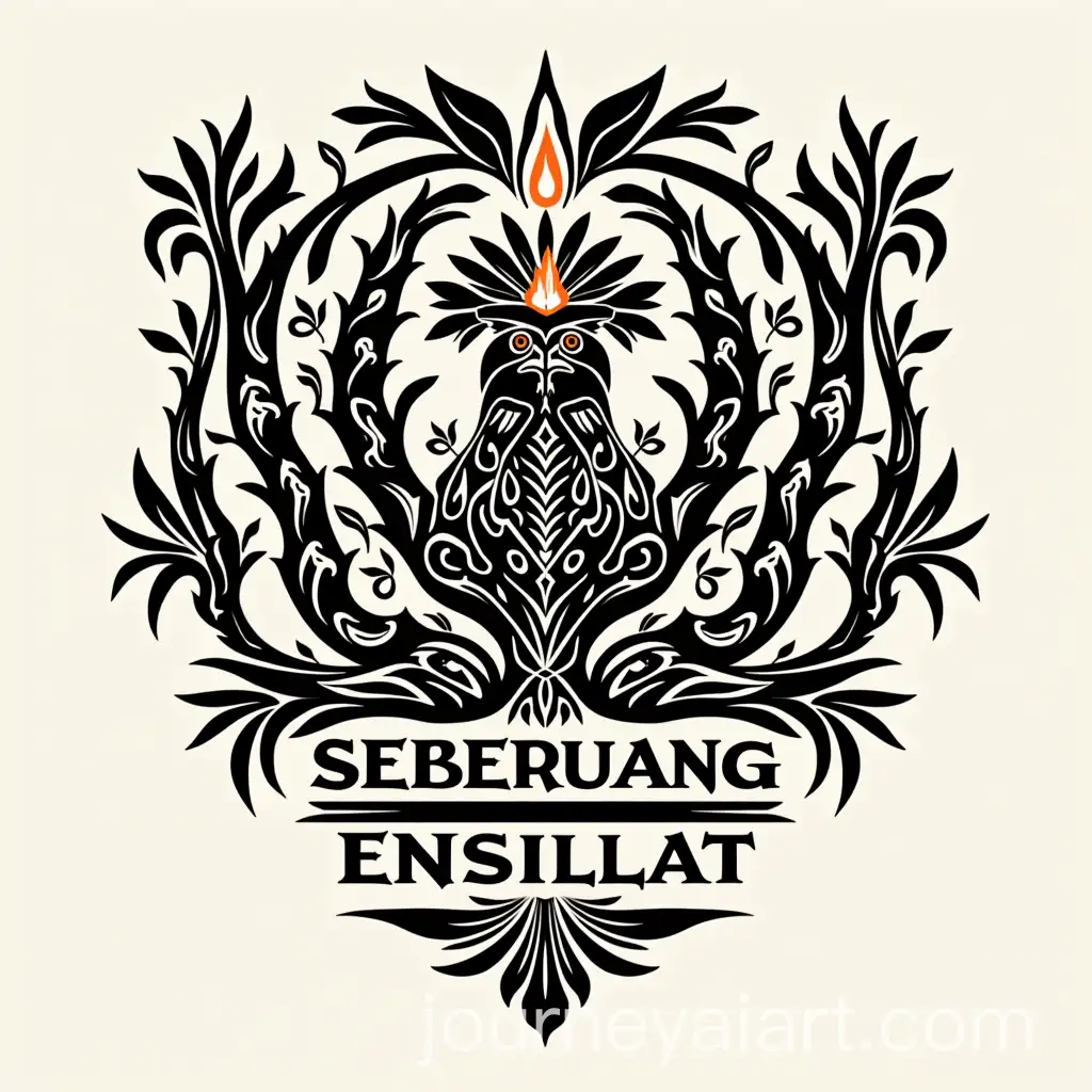 Symmetrical-Dayak-Tribal-Vector-Design-with-HornbillAI-Art-Prompt-Expansion-and-Bold-Ethnic-Lettering