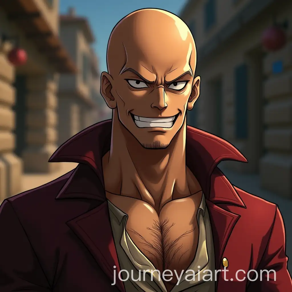 Mischievous-Bald-Pirate-Character-in-One-Piece-Style