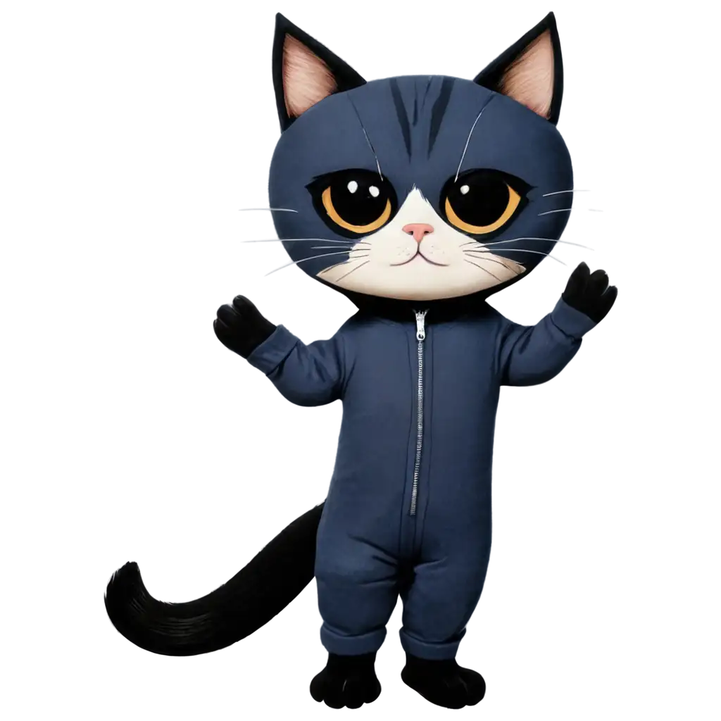 PNG-Image-of-Cat-in-Jumpsuit-Playful-and-Adorable-Visual-for-Online-Content