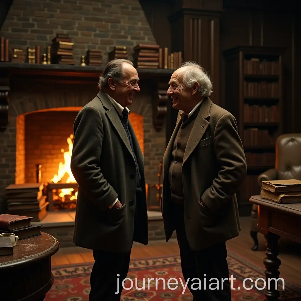 CS-Lewis-and-JRR-Tolkien-in-a-1940s-Oxford-Study-with-Golden-Firelight