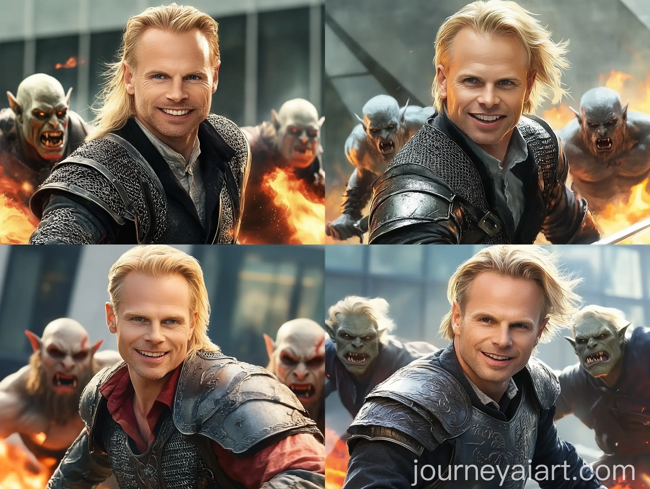 Battlefield-Hero-in-Armor-Fighting-Orcs-in-Mordor