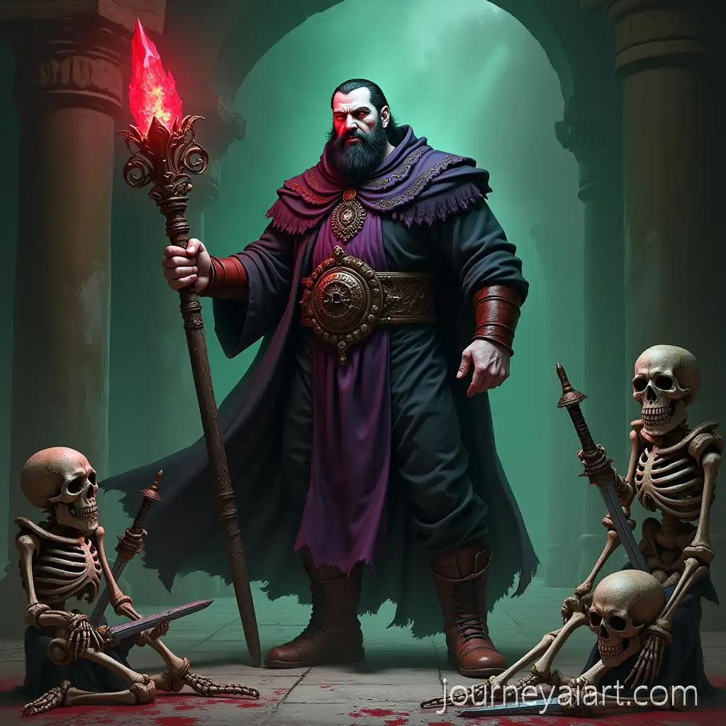 DhampAI-Image-Expansionir-Necromancer-Summoning-Skeleton-Soldiers-in-a-Ruined-Crypt