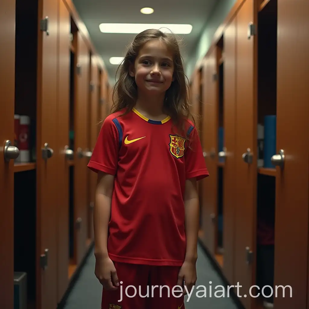 Emotional-Moment-Teenage-Girl-in-Soccer-Jersey-in-Dressing-Room