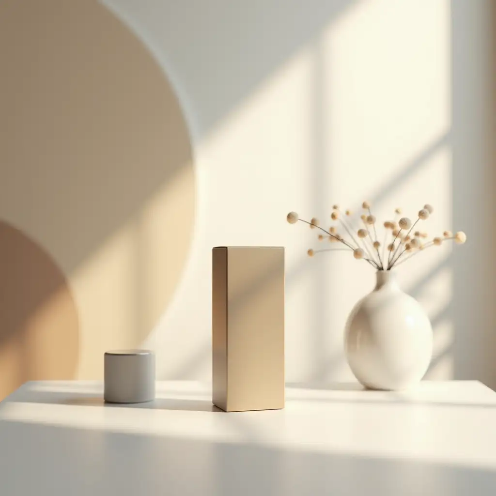 Minimalist-Modern-Luxury-Packaging-Box-on-Sleek-Table-with-Natural-Lighting