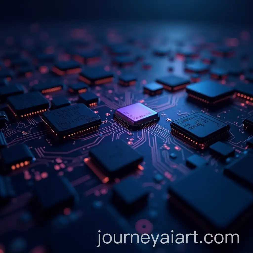 CyberpunkInspired-Electronic-CirAI-Image-Prompt-Expansioncuits-with-Soft-Lighting-and-Futuristic-Aesthetics