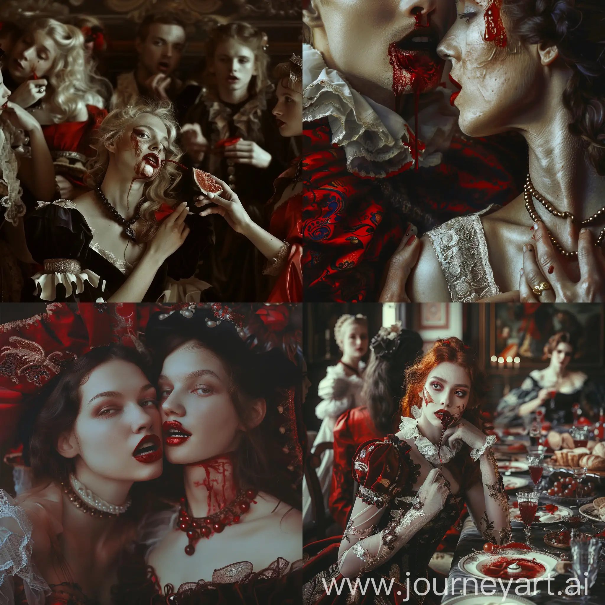 Vintage-Vampire-Party-Photograph-by-Basil-Gogos-and-Bella-Kotak