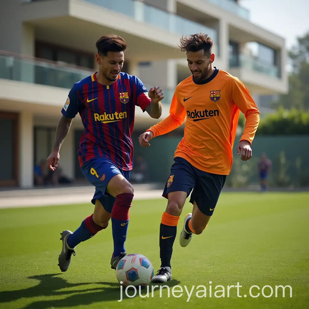 Neymar-and-Messi-Playing-in-a-Luxury-Mansion