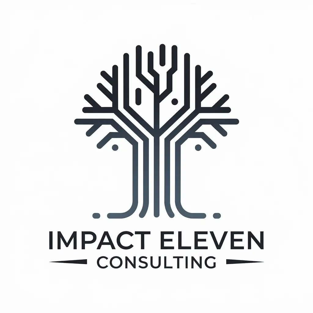 LOGO Design for Impact Eleven Consulting Modern Bold and Abstract Symbolism