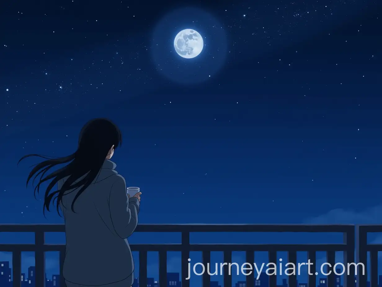 Anime-Girl-with-Long-Black-Hair-on-a-Quiet-Balcony-Gazing-at-the-Full-Moon