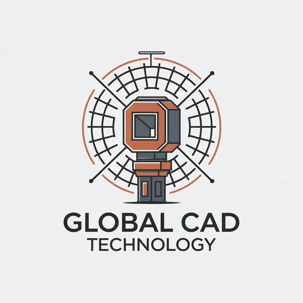 LOGO Design for GLOBAL CAD TECHNOLOGY 3D Scanning Symbol with Clean Modern Style