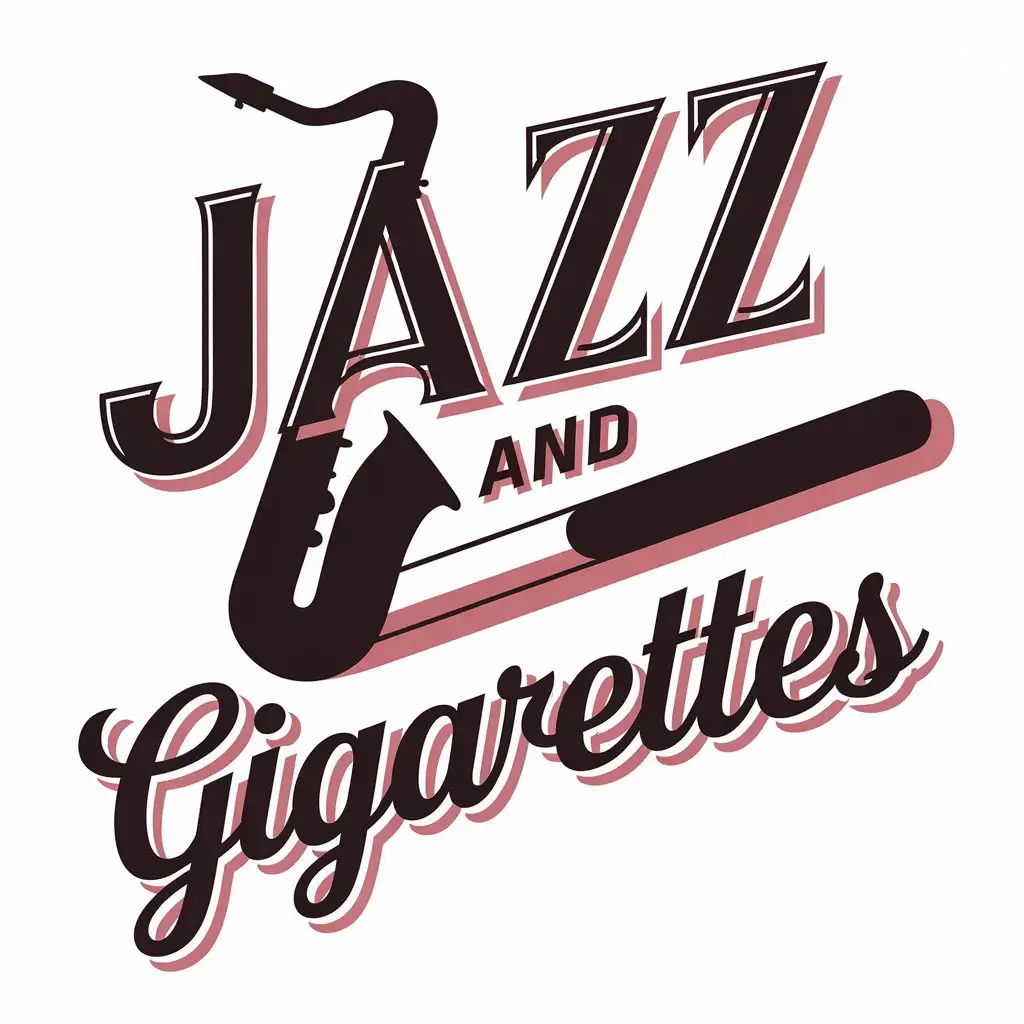 LOGO Design for Jazz and Gigarettes Music and Cigarettes Theme for Entertainment Industry