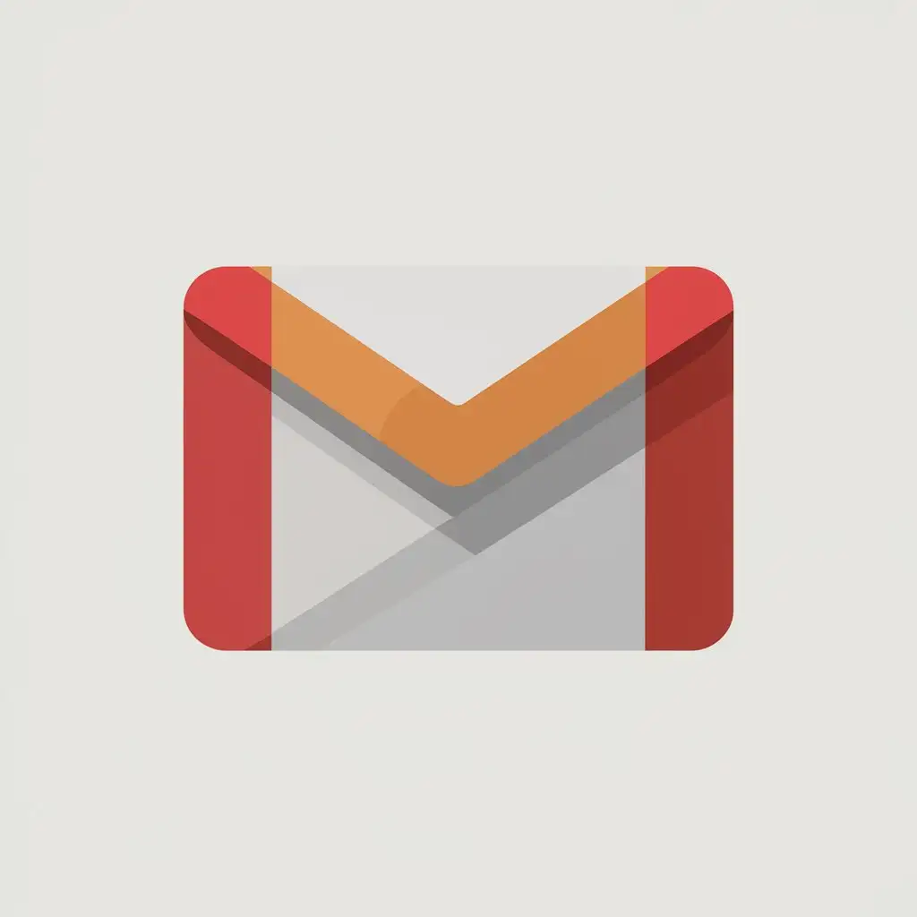 a vector logo design,with the text "Gmail", main symbol:Gmail,Moderate,clear background