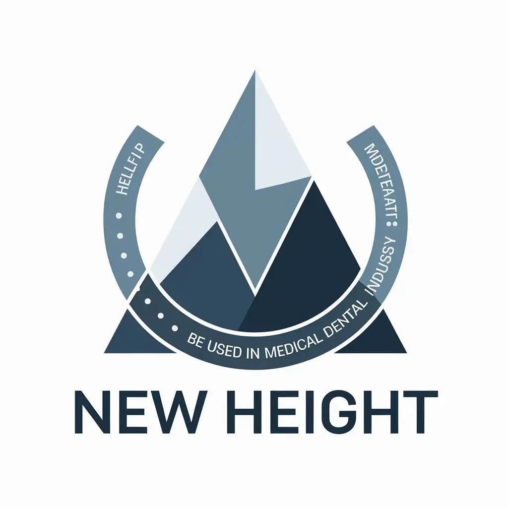 LOGO Design for New Height Vector with Help Moderate Symbol for Medical Dental Industry