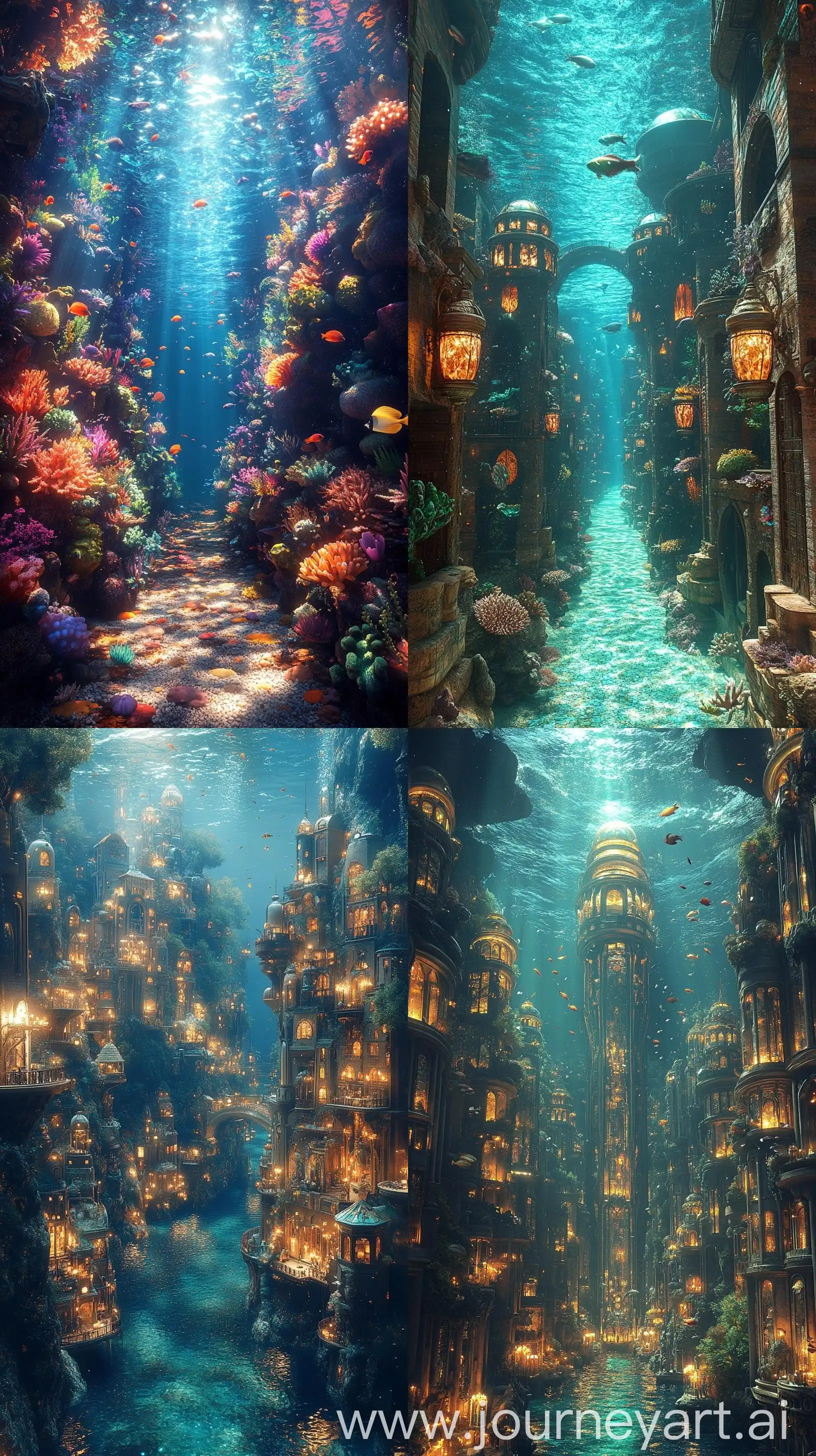 Futuristic-Underwater-City-Street-with-Spectacular-Realistic-Colors