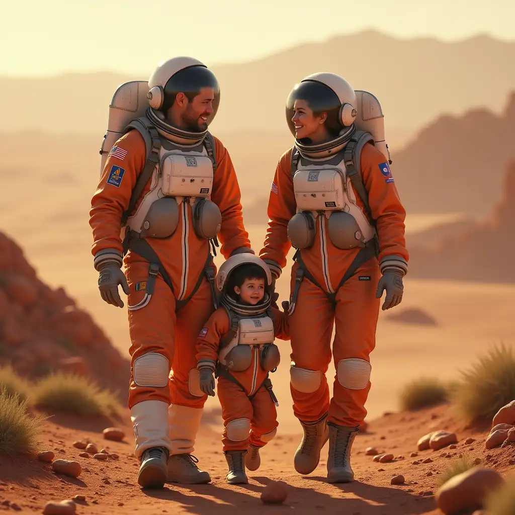 Family-on-Mars-Joyful-Moments-Before-Rocket-Launch