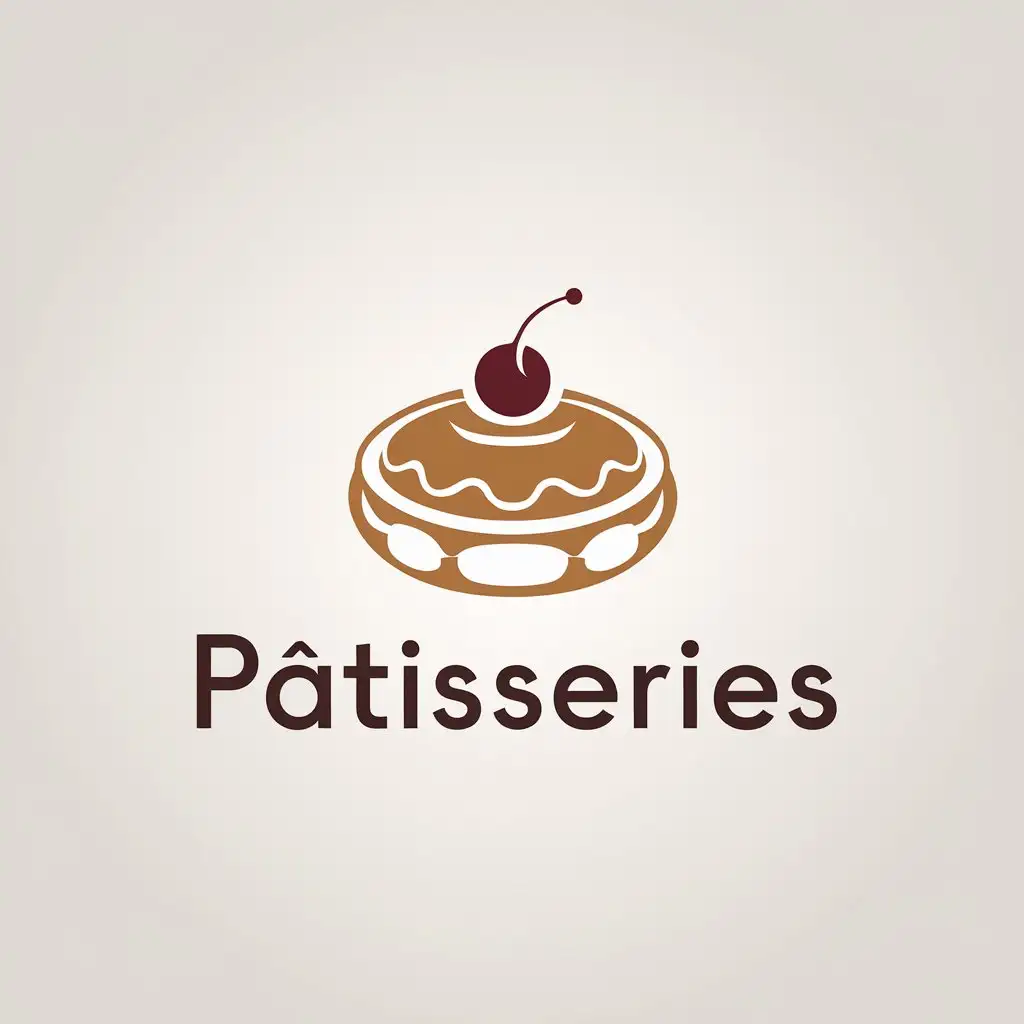 LOGO Design for Ptisseries Minimalistic Vector with Ptisseries Symbol and Clear Background