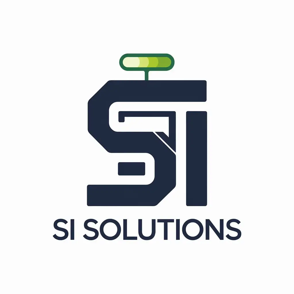 LOGO Design for SI SOLUTIONS VectorBased Modern and Efficient ATM Management Theme